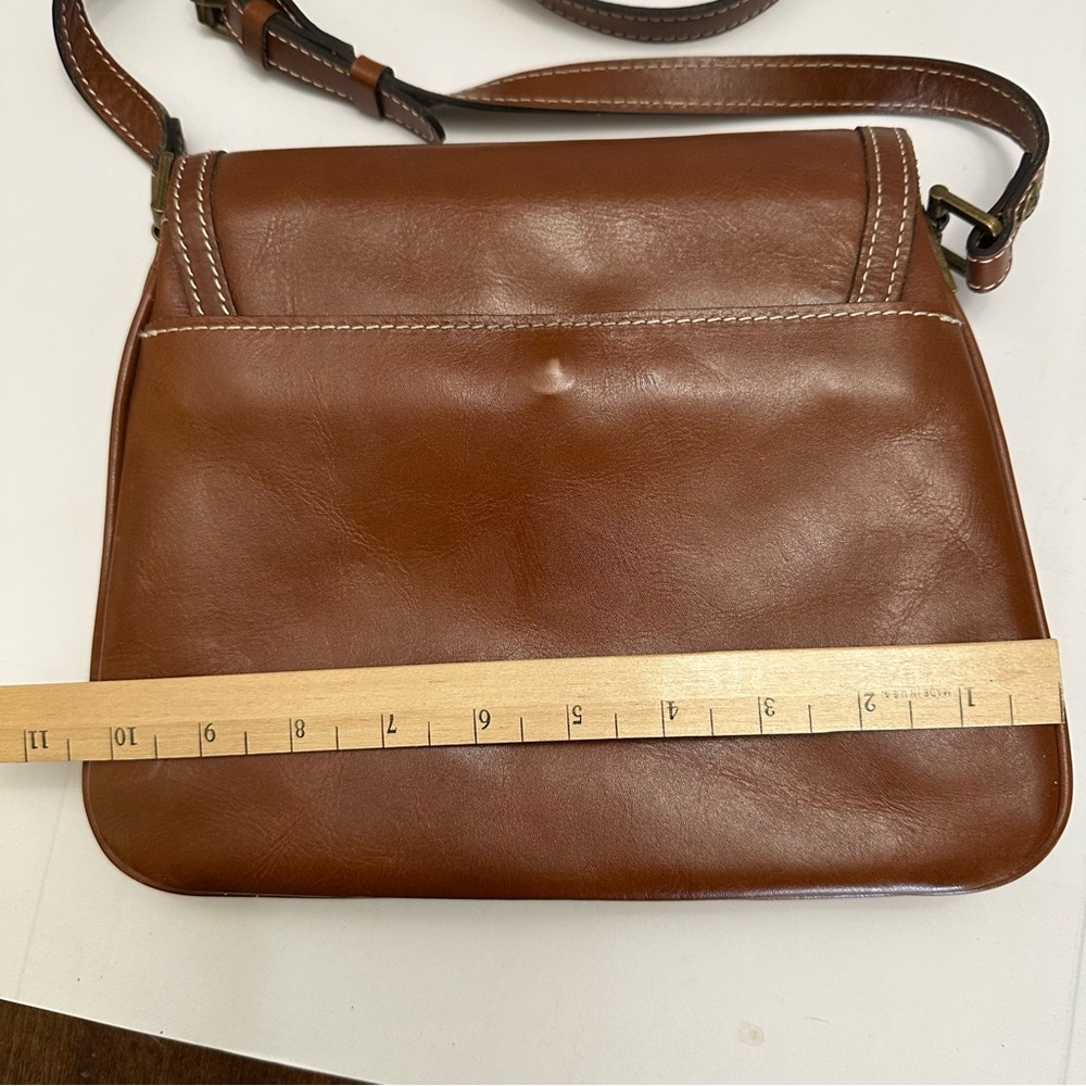 Patricia Nash Alimena Crossbody Shoulder Bag – Brown Leather, Heritage Collectio - Picture 10 of 10